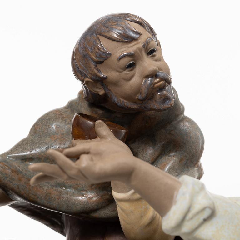 Juan Huerta, figurine, "Playing Cards", Lladró, Spain.