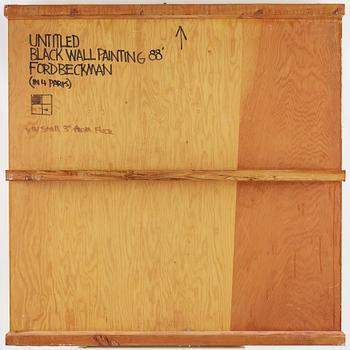 FORD BECKMAN, Polyptych, mounted canvas. Signed Ford Beckman and dated 88 on verso.