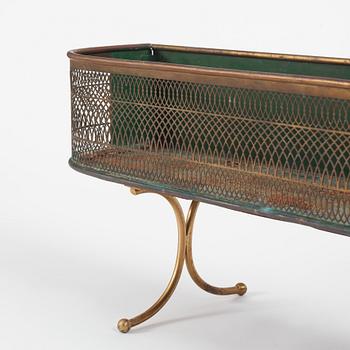 Josef Frank, attributed to, a brass planter on stand, probably Firma Svenskt Tenn 1930s.