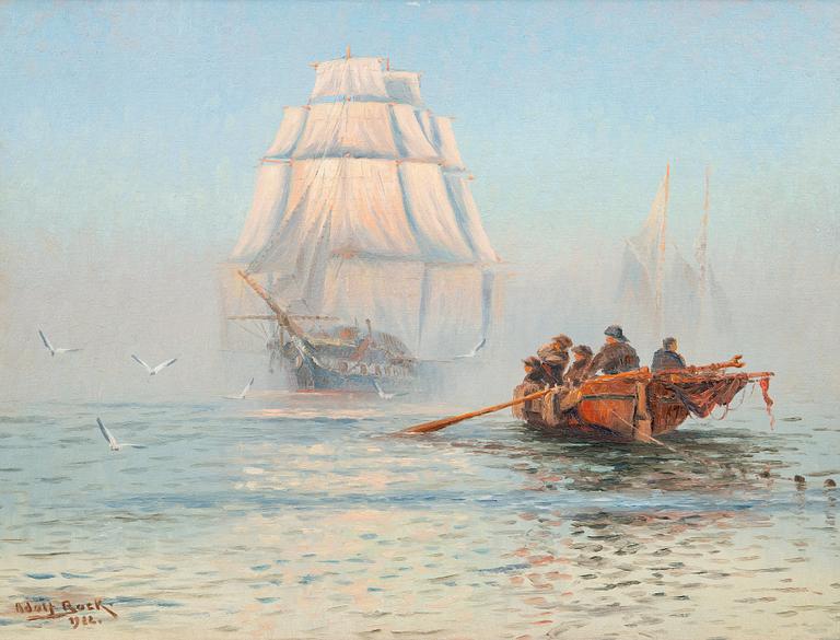 Adolf Bock, STILL MORNING AT SEA.