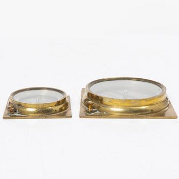 Compasses, 2 pcs, by Frans J Berg Stockholm, 18th/19th century.