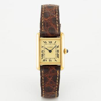 must de Cartier, Tank, armbandsur, 20,5 x 20 (28) mm.