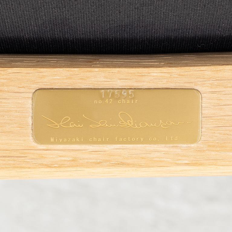 Kai Kristiansen, karmstol, No 42, Miyazaki Chair Factory, Japan.
