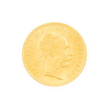 Gold coin, Austria-Hungary, 1 Ducat, 1915.