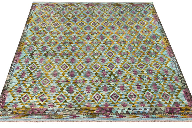 A Kilim carpet, Afghanistan, c. 252 x 206 cm.