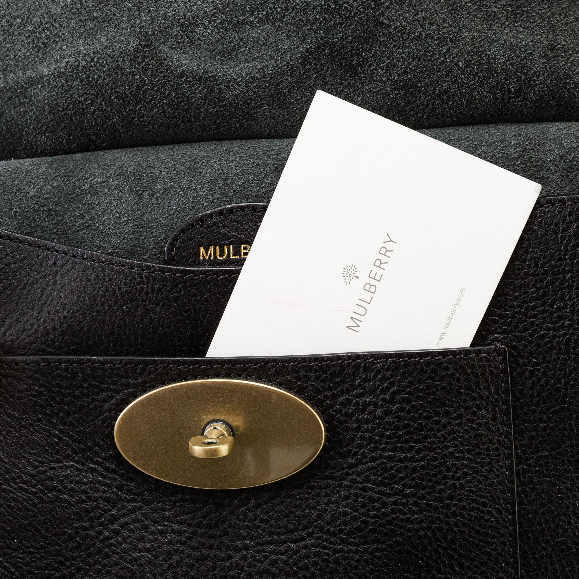 A Mulberry "Anthony Messenger Black" shoulder bag.