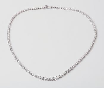 COLLIER, briljantslipade diamanter totalt ca 5,00 ct.