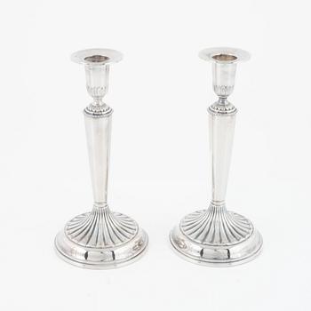 A pair of silver canldesticks, Ceson, Gothenburg 1983.