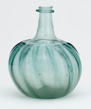 FLASKA, glas, 1700-1800-tal.