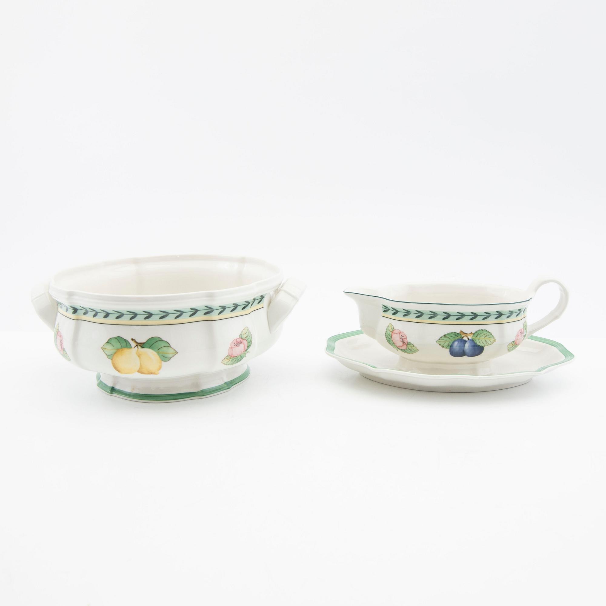 Service, 73 pieces, porcelain, "French Garden Fleurence", Villeroy & Boch, Germany.