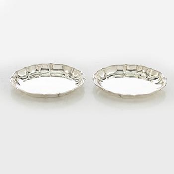 Coasters, 11 st, silver, Danmark, 1925-38.