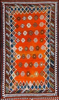 KELIM, old, Kasghai, ca 200x160 cm.