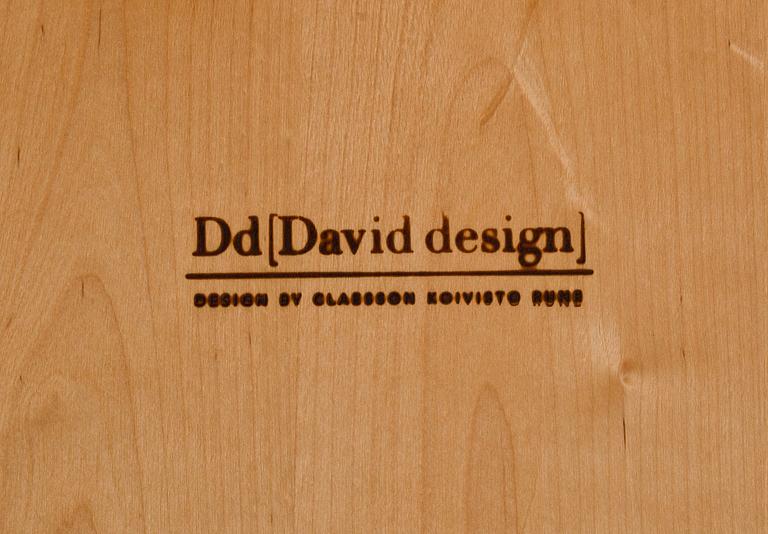 TRE FÅTÖLJER SAMT BORD, "Bowie", Mårten Claesson, Eero Koivisto och Ola Rune, David Design, 2000-tal.