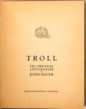 John Bauer, "Troll", 10 lithographs in a book.