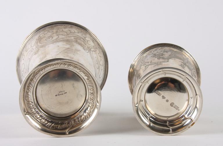 VASER, 2 st, silver, C G Hallberg, Karl Andersson, 1900-tal.