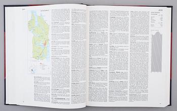 BÖCKER: NATIONALENCYKLOPEDIN, Bra Böcker, 1989, 20 volymer samt Atlas.