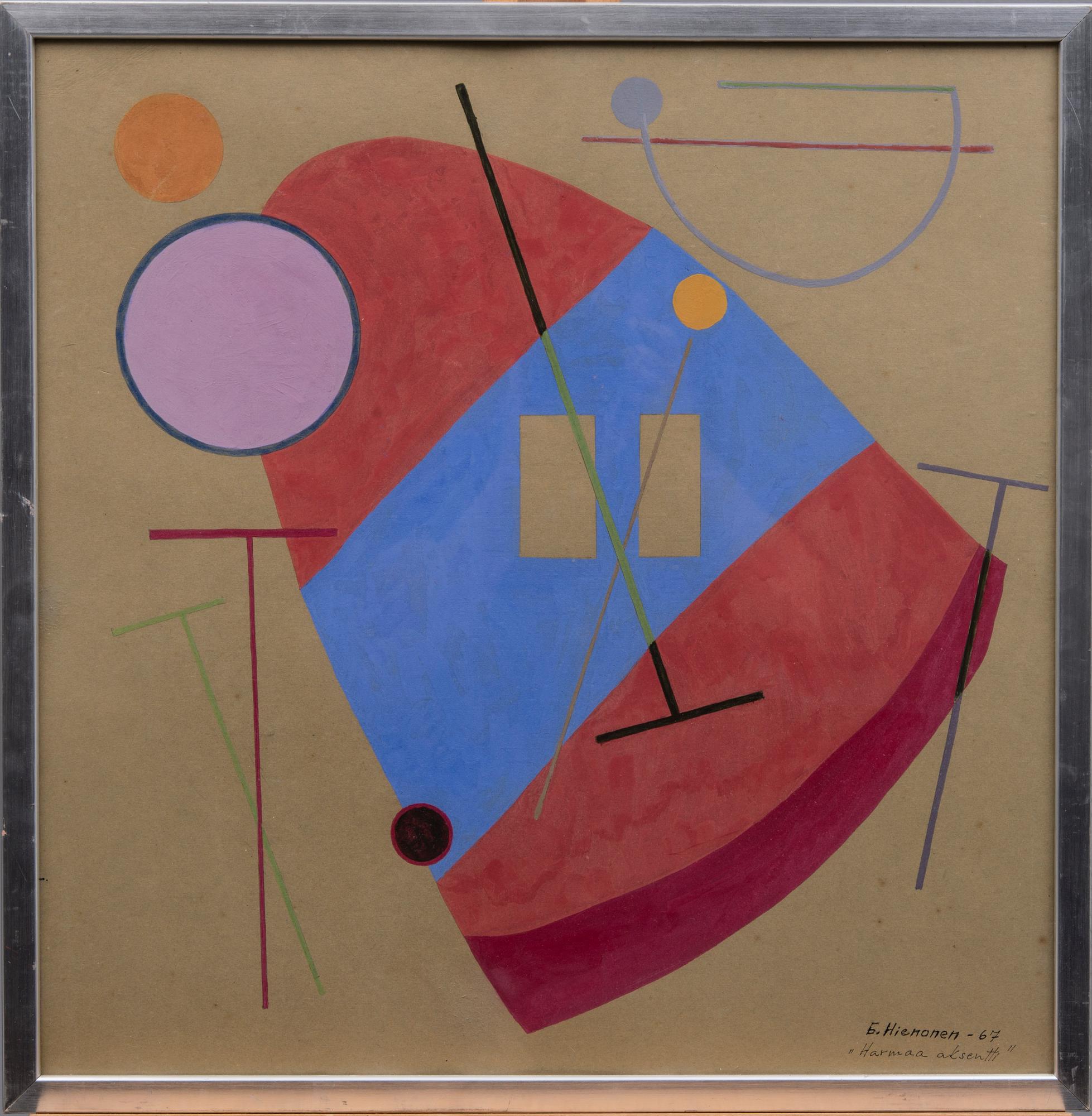 ERKKI HIENONEN, akavarell, signerad och daterad -67.