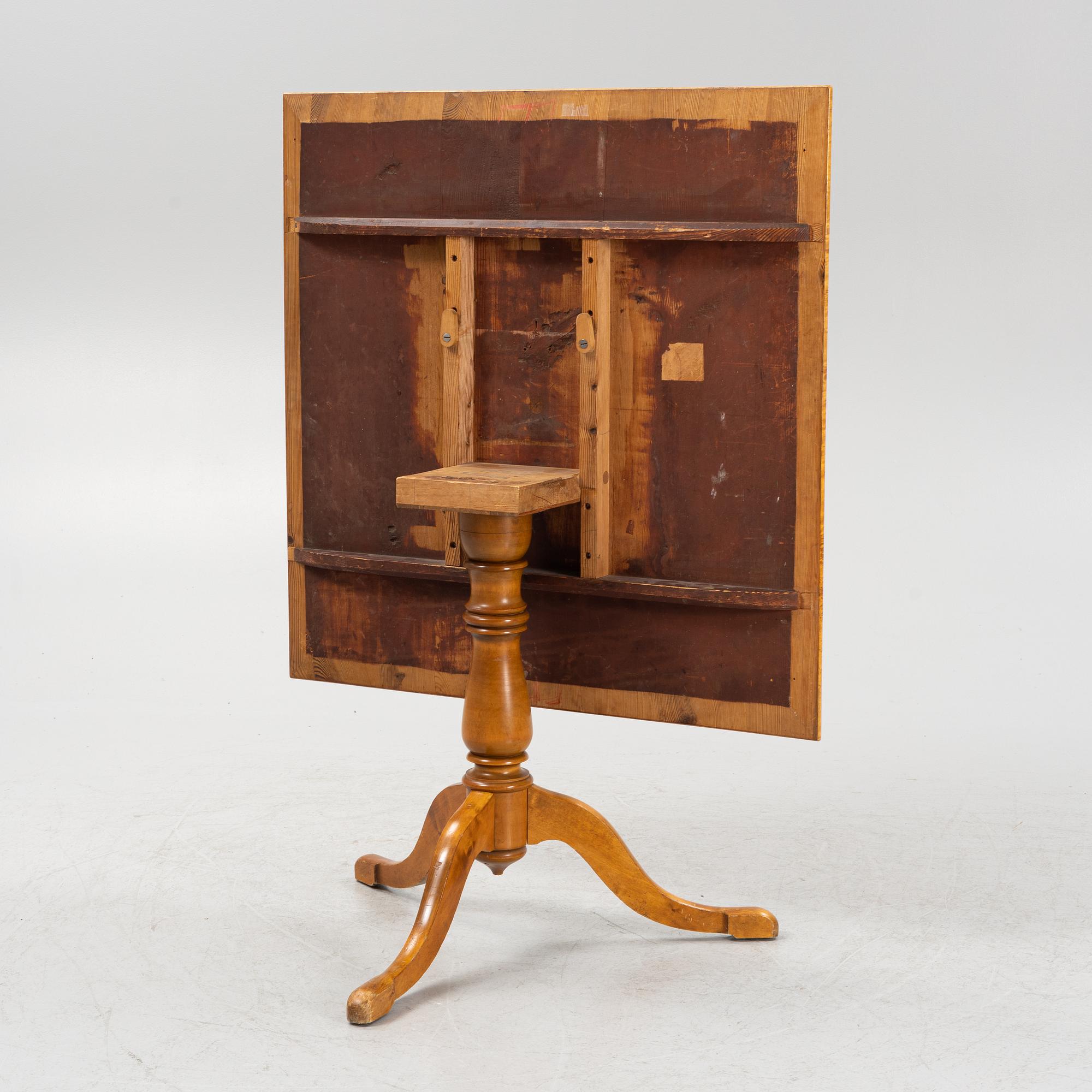 A late 19th century tilt-top table.