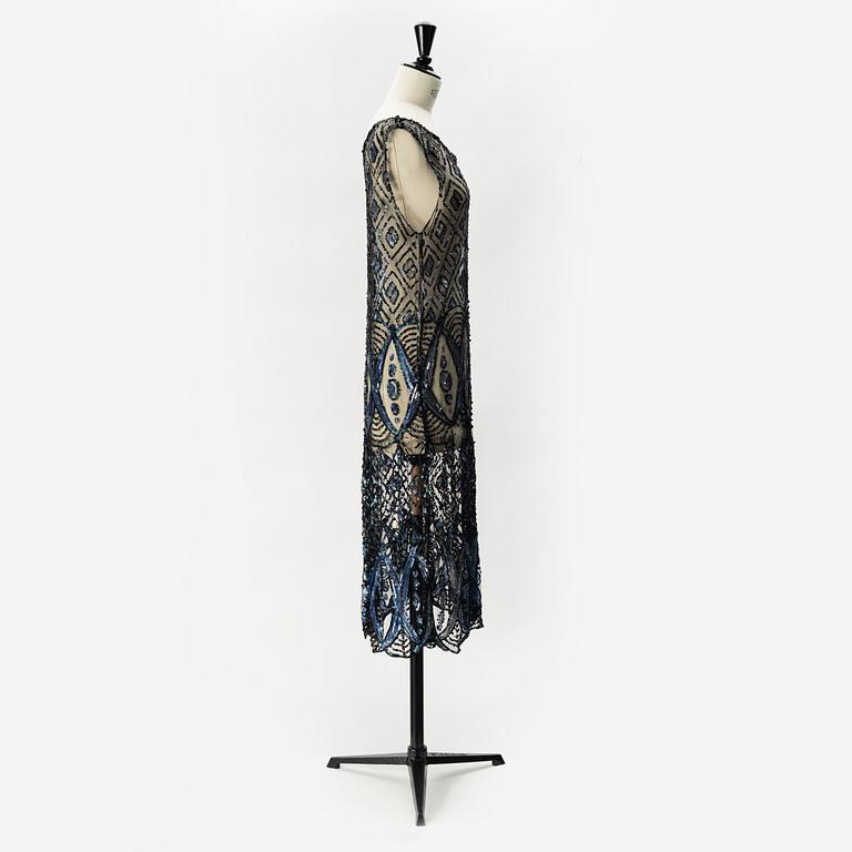 A sequin embroidered 1920's dress.