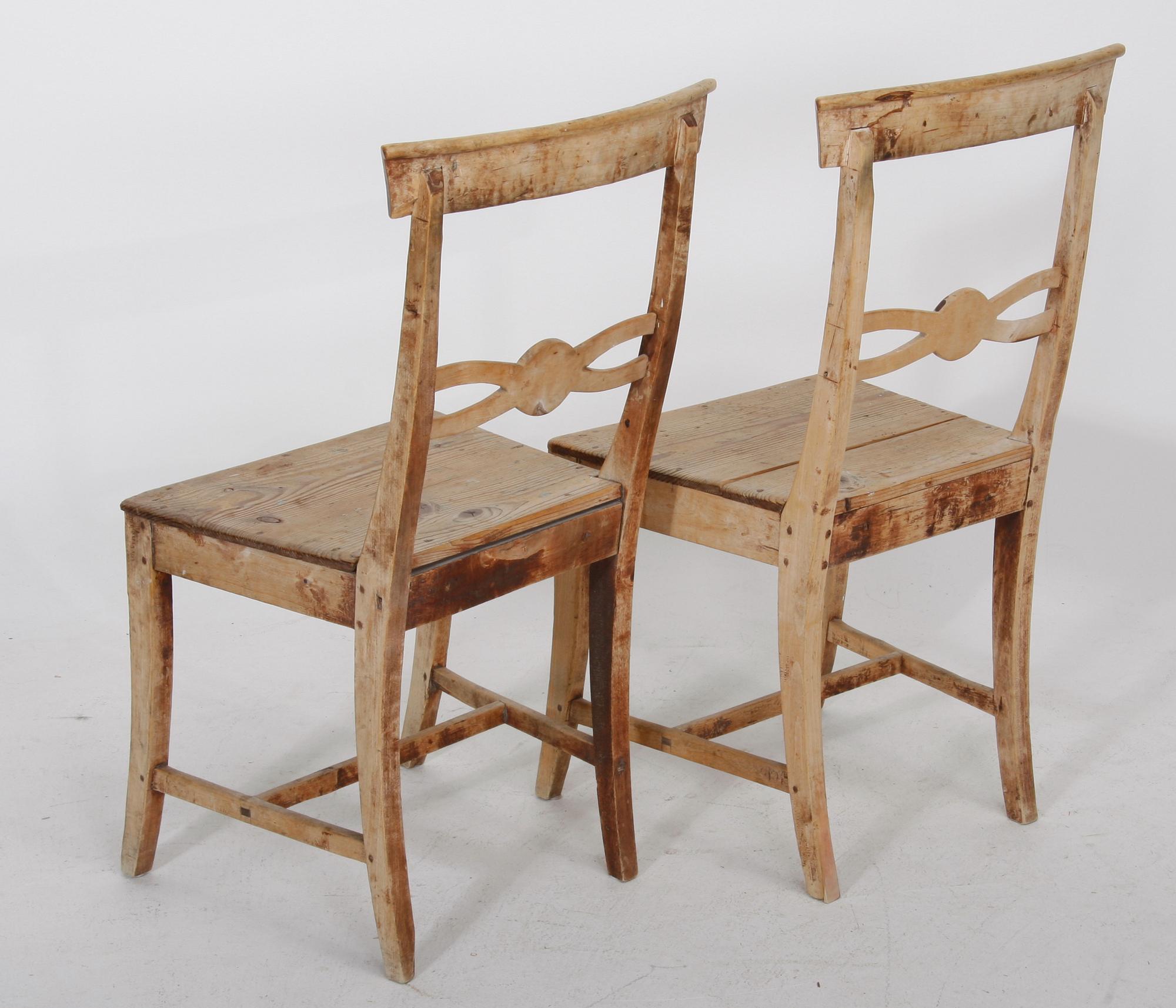 STOLAR, 4 st. Allmoge 1800-tal.