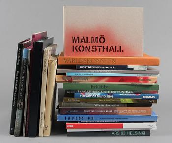 PARTI KONSTBÖCKER och KATALOGER, 25 st.