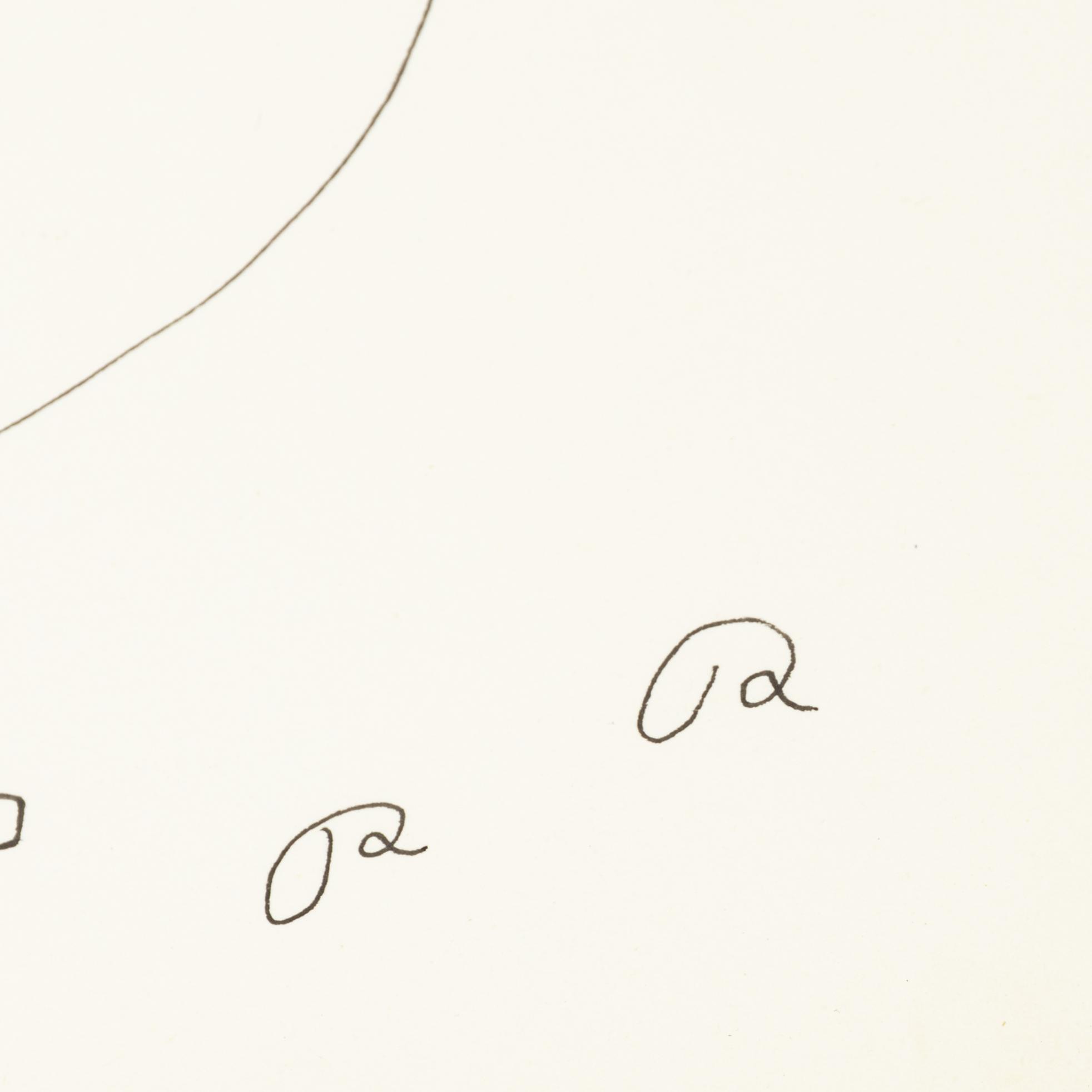 Roger Risberg, indian ink drawing, signed. Executed in 2008.
