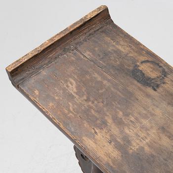 A Chinese hardwood altar table, Qing dynasty, 19th century.