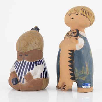 Lisa Larson, two figurines, Gustavsberg, Sweden.