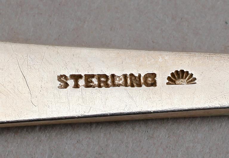 SMÖRKNIVAR, 6 st, sterlingsilver. Vikt ca 111 g.