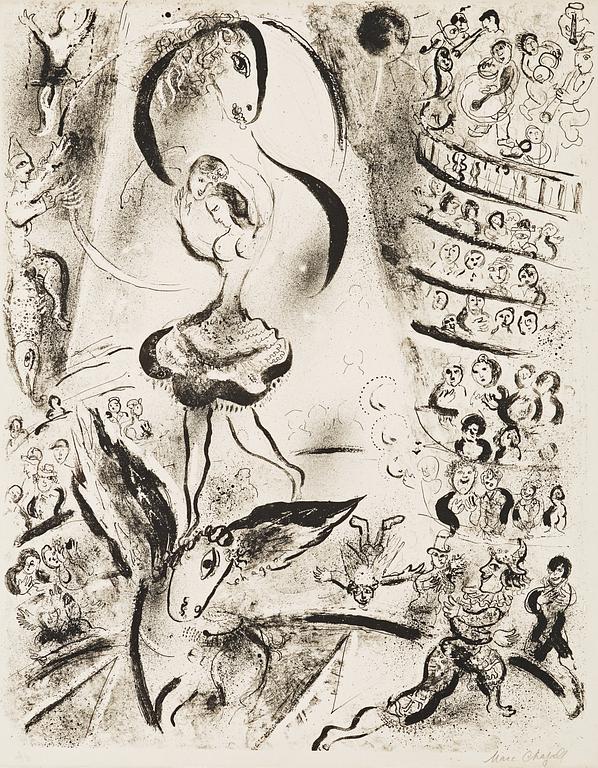 Marc Chagall, "Ecuyère sur cheval ailé".