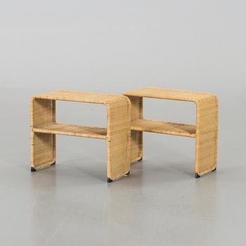 Two bed side tables from the second half of the 20th century.