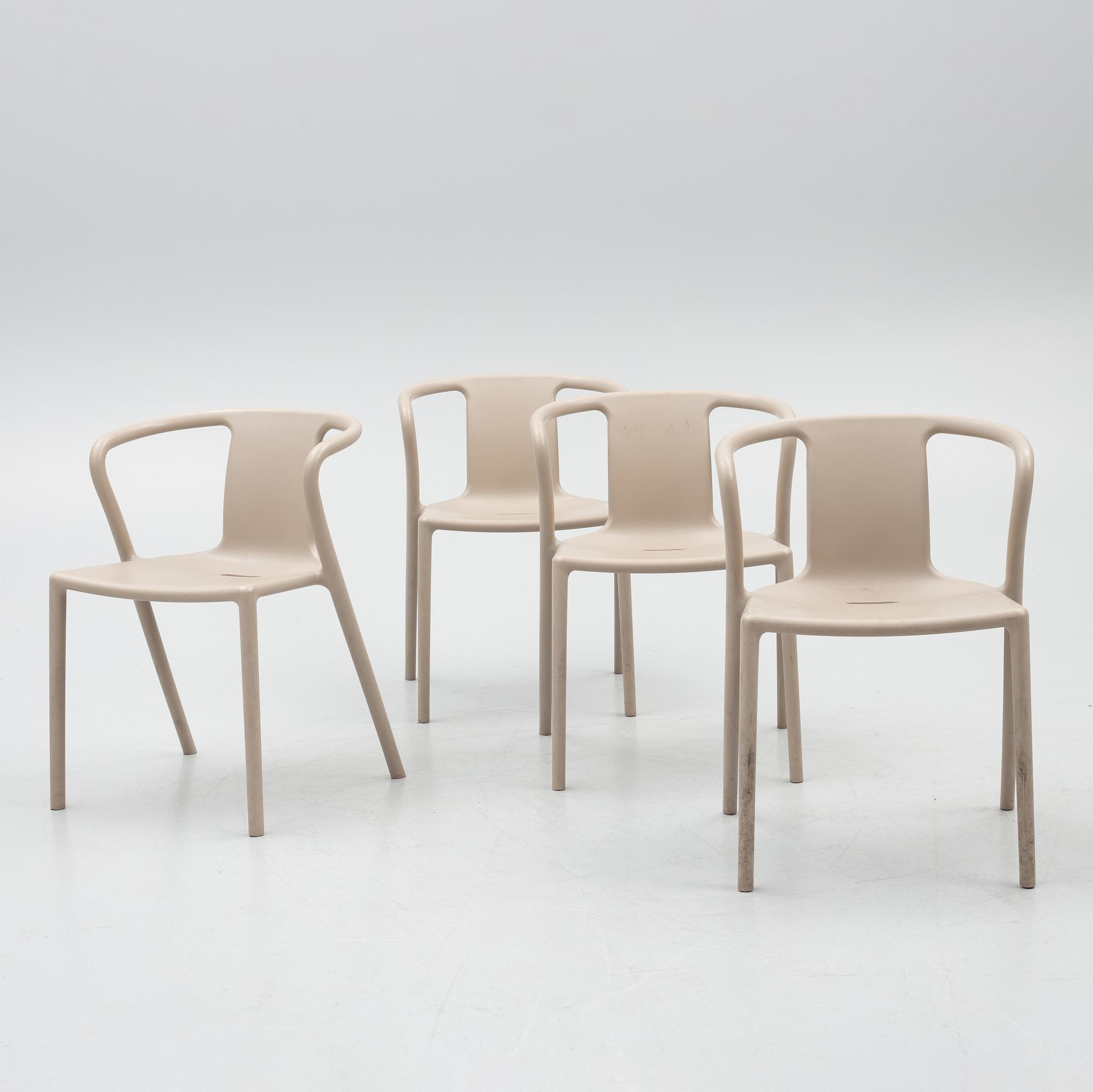 Jasper Morrison, karmstolar, 4 st, "Air", Magis, Italien.