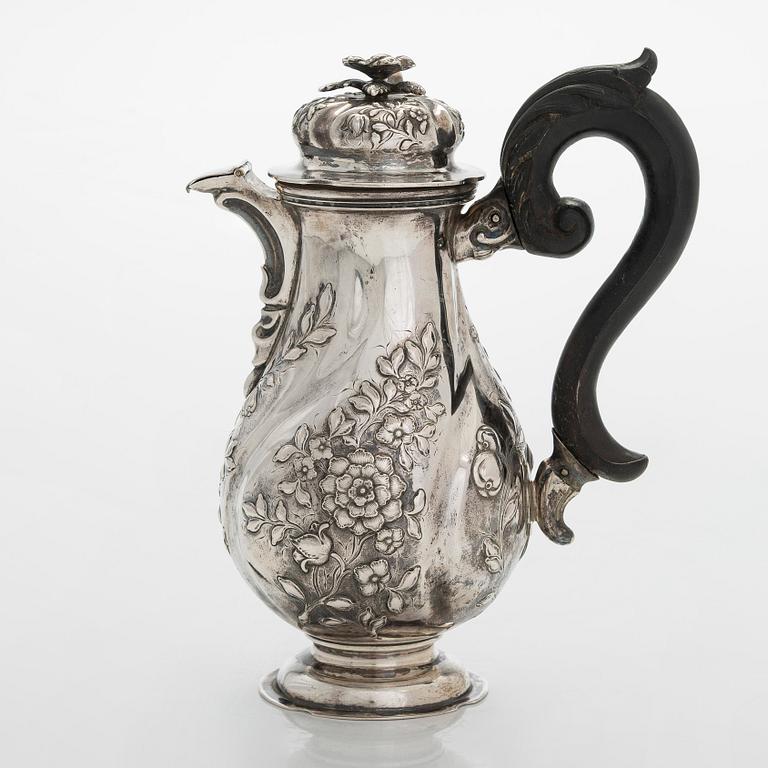 A Viennese silver pot, maker's mark of Josef Carl Klinkosch, Austria 1872-1922.