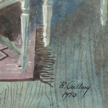 RUDOLF CARLBORG, Watercolour, signed R. Carlborg and dated 1950.