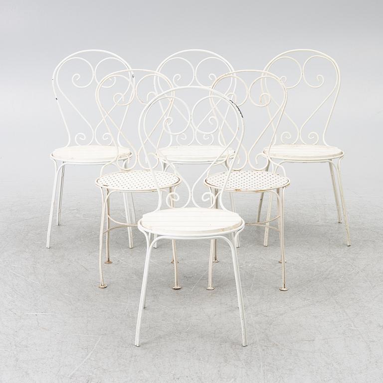 4 + 2 garden chairs, partly "Classic chair no 1" Byarums Bruk.