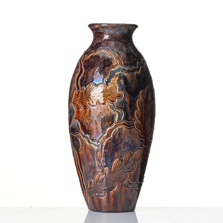 Berndt Friberg, an early glazed ceramic vase, Svedala slipvarufabrik, Sweden, 1922.