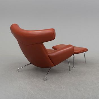 A HANS J WEGNER "Ox Chair", Eric Jorgensen, Danmark.