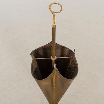 An 20th century brass umbrella stand.