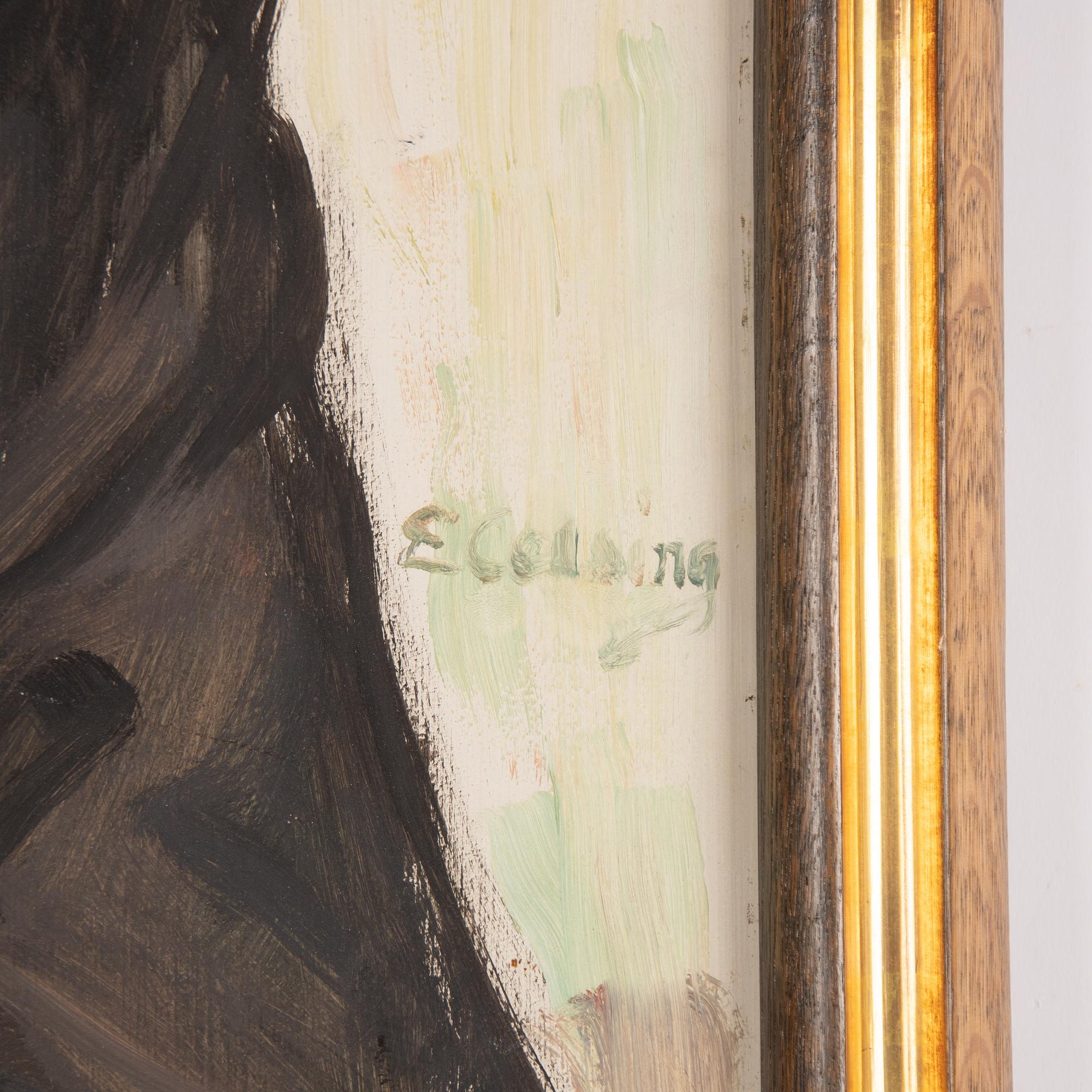 Elsa Backlund Celsing, Mansporträtt i halvfigur.