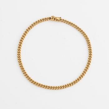 Bracelet, 18K gold, curb link.