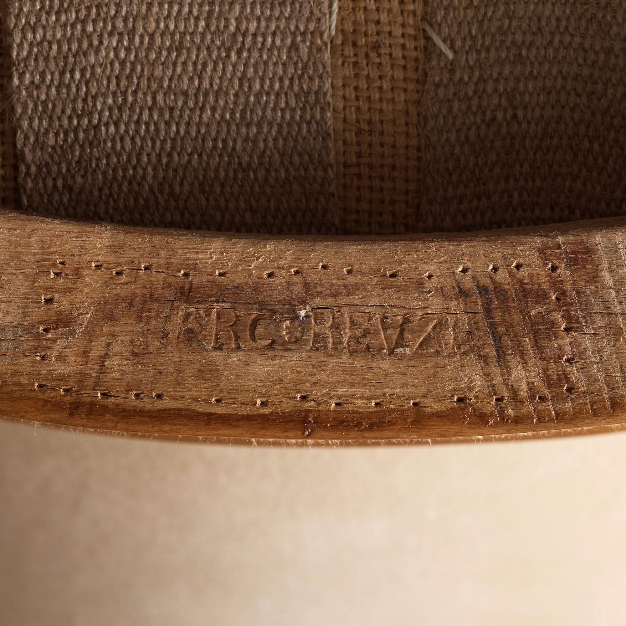 KARMSTOLAR, ett par, av Francois Reuze (mästare i Paris 1743-1799), Louis XV, 1700-talets andra hälft.