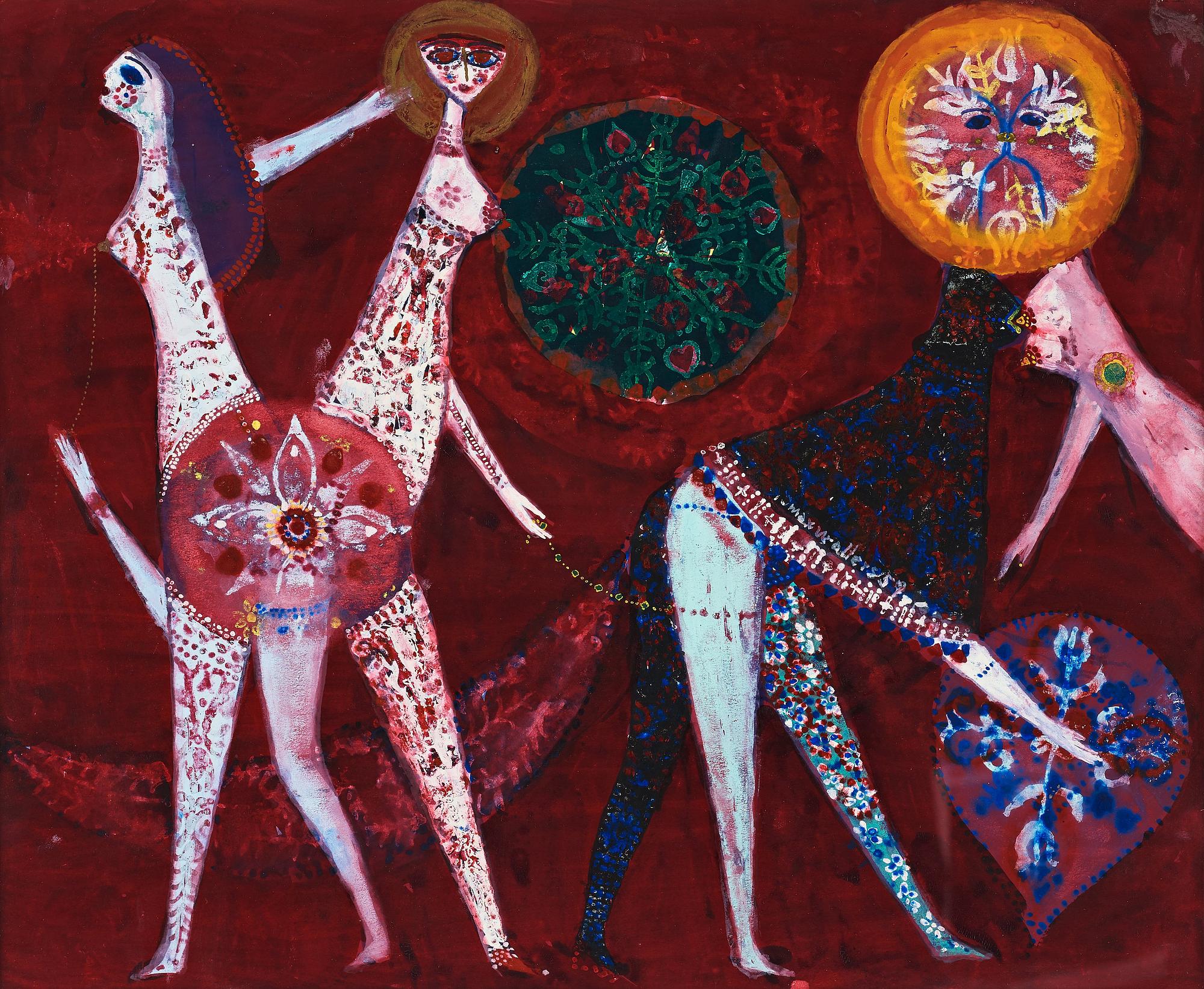 Max Walter Svanberg, signed Max Walters and dated -59, gouahce.