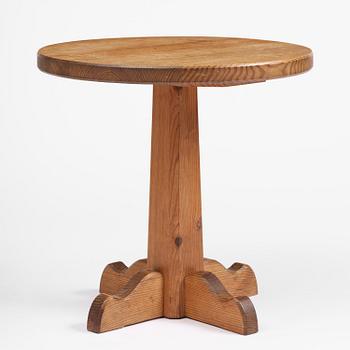Nordiska Kompaniet, a stained pine "Lovö" table, 1940s.