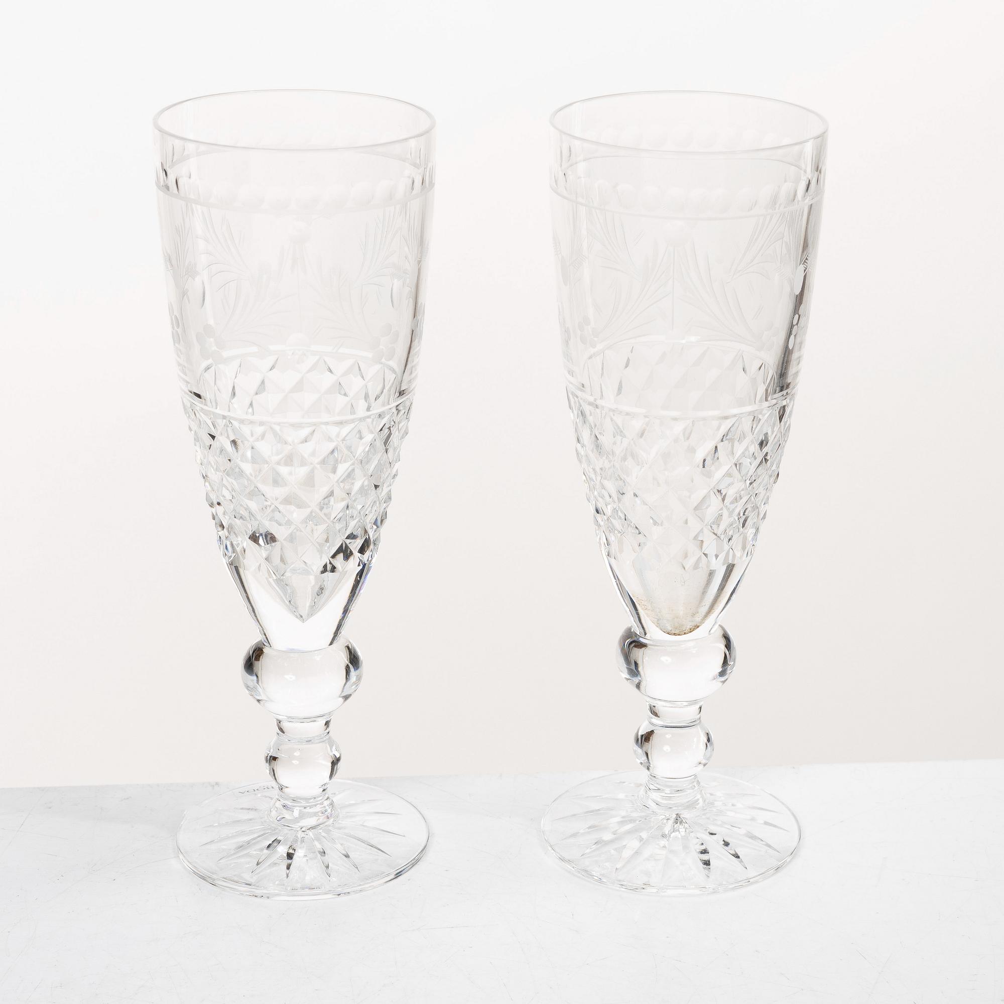 Champagneglas, 7 st, "Elvira Madigan", Kosta.