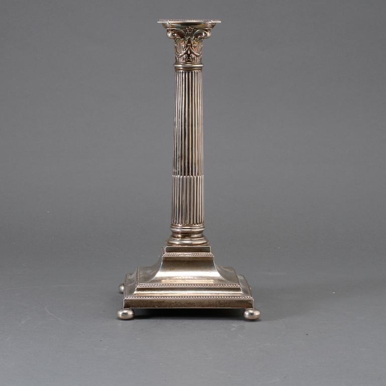 LJUSSTAKE, silver, K Andersson, Stockholm, 1901.