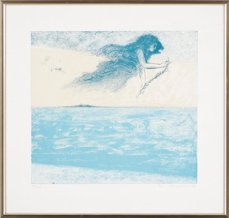 OLA BILLGREN, färglitografi, sign o dat -80. Numr 29/260.