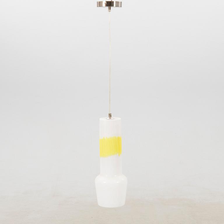 Massimo Vignelli, ceiling lamp "Sigaro" Venini Italy, late 20th century.