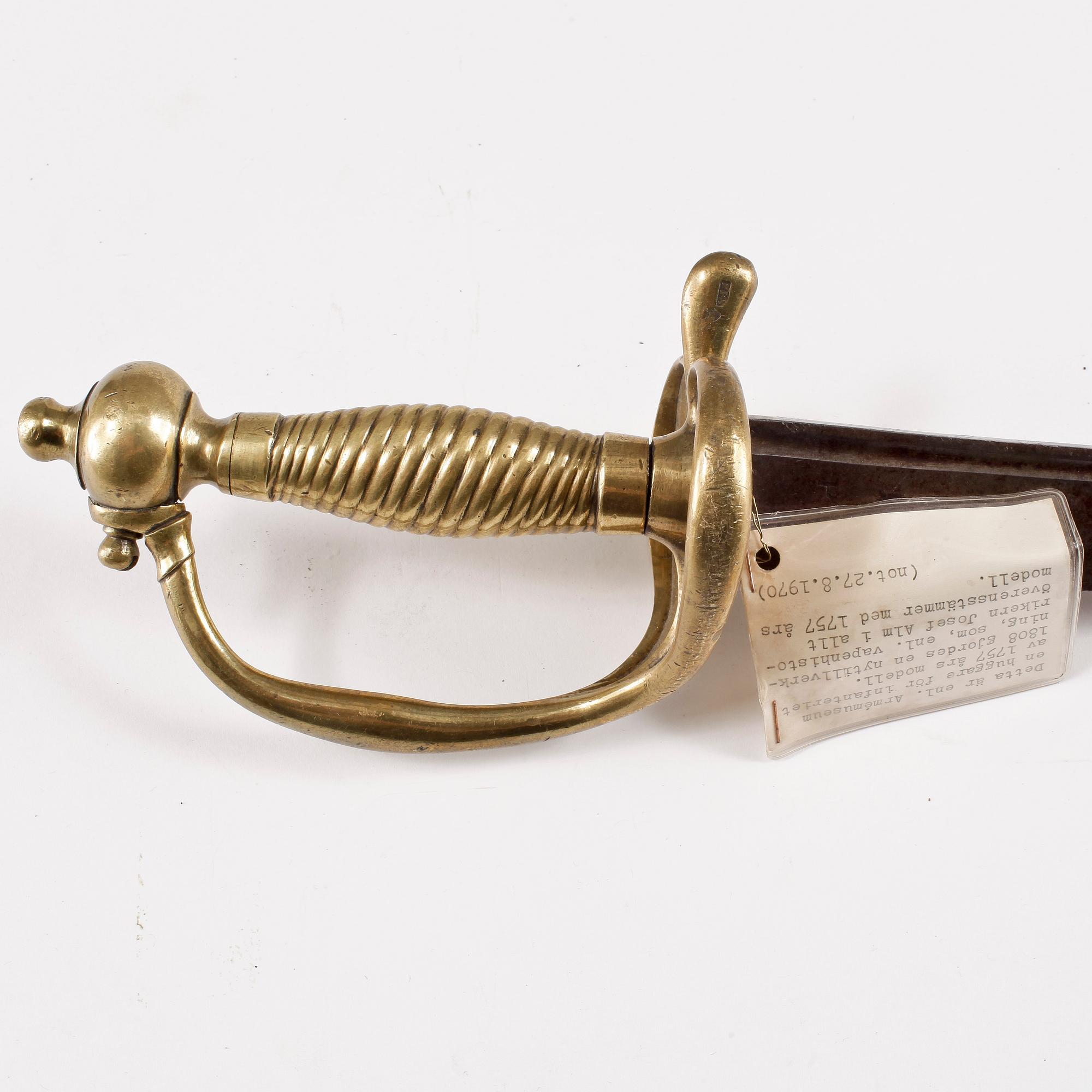 HUGGARE, Sverige, modell 1757-1856.