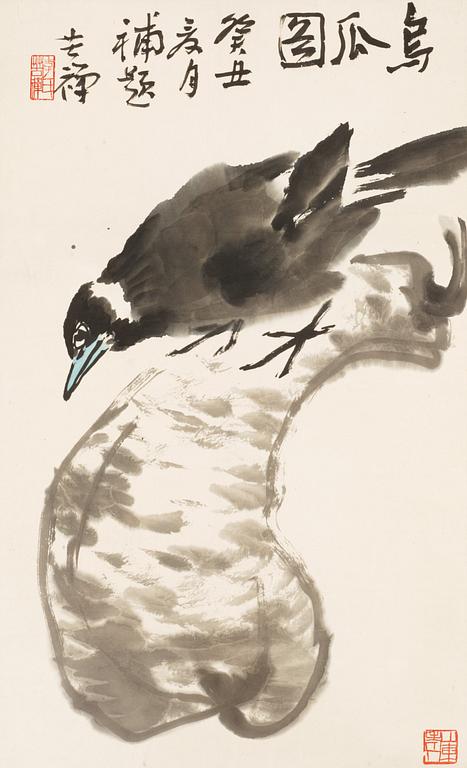 Li Kuchan, Mynha Bird on a Melon.