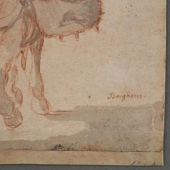 Nicolaes Berchem, Translation: "Woman on a donkey".